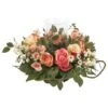 8.5" Rose Candelabrum Silk Flower Arrangement -Michaels D251187S 1