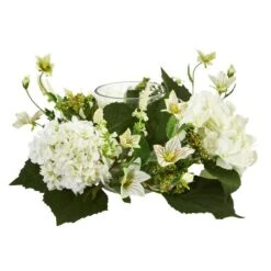 6" Hydrangea Artificial Arrangement Candelabrum 10 6" Hydrangea Artificial Arrangement Candelabrum -Michaels D251191S 12