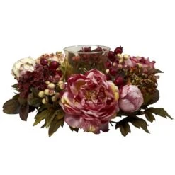 6.5" Peony & Hydrangea Candelabrum -Michaels D251196S 11 1