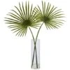 4ft. Green Fan Palm Arrangement In Glass Vase -Michaels D251400S 11