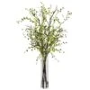 3.5ft. Green Night Willow Arrangement In Glass Vase 1 3.5ft. Green Night Willow Arrangement In Glass Vase -Michaels D251406S 11