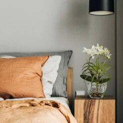 13" White Orchid & Succulent Mixed Arrangement With Glass Vase -Michaels D251410S 12