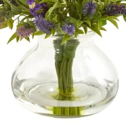 16" Lavender Bouquet Arrangement In Vase -Michaels D251458S 13