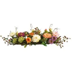 2.8ft. Mixed Peony Centerpiece Arrangement -Michaels D251477S 1 1
