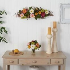 2.8ft. Mixed Peony Centerpiece Arrangement -Michaels D251477S 2