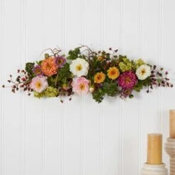 2.8ft. Mixed Peony Centerpiece Arrangement -Michaels D251477S 3