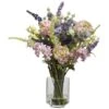 16" Lavender & Hydrangea Arrangement In Vase -Michaels D251489S 1