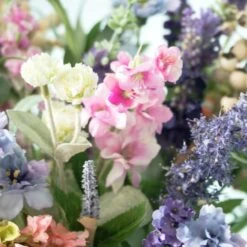 16" Lavender & Hydrangea Arrangement In Vase -Michaels D251489S 4