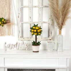 18" Potted Lemon Ball Topiary Arrangement -Michaels D251493S 15