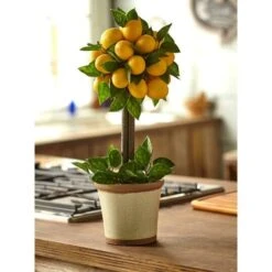 18" Potted Lemon Ball Topiary Arrangement -Michaels D251493S 16