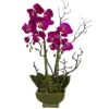 21" Orchid & Succulent Floral Arrangement In Ceramic Pot -Michaels D251497S 11