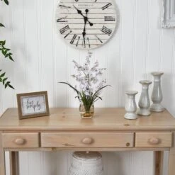 19" White Dancing Lady Orchid Arrangement In Vase -Michaels D251505S 14