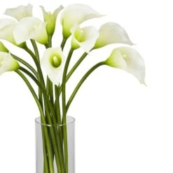 20" Mini Calla Lily Silk Flower Arrangement In Vase -Michaels D251513S 12