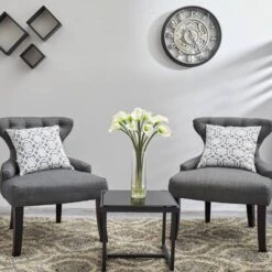 20" Mini Calla Lily Silk Flower Arrangement In Vase -Michaels D251513S 16