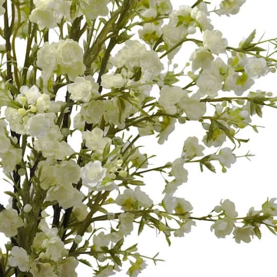 30" White Cherry Blossoms Arrangement In Vase 5 30" White Cherry Blossoms Arrangement In Vase - Image 3