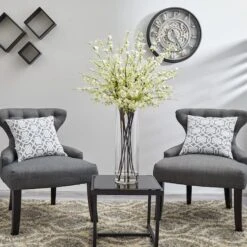 38" White Giant Cherry Blossom Arrangement In Vase 19 38" White Giant Cherry Blossom Arrangement In Vase -Michaels D251518S 18