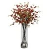 38" Red Giant Cherry Blossom Arrangement In Vase -Michaels D251519S 11