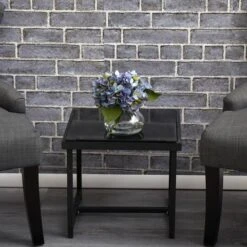 8.5" Blue Blooming Hydrangea In Glass Vase 13 8.5" Blue Blooming Hydrangea In Glass Vase -Michaels D251523S 15