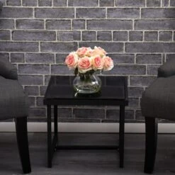 11" Pink & White Rose Arrangement In Vase -Michaels D251529S 13