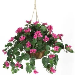 24" Pink Bougainvillea Hanging Basket -Michaels D251624S 11 1