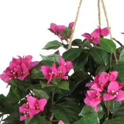 24" Pink Bougainvillea Hanging Basket -Michaels D251624S 12