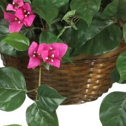 24" Pink Bougainvillea Hanging Basket -Michaels D251624S 13
