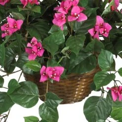 24" Pink Bougainvillea Hanging Basket -Michaels D251624S 16