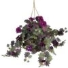 24" Purple Morning Glory Hanging Basket -Michaels D251633S 1
