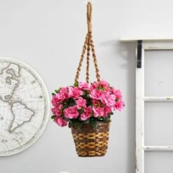 2.5ft. Pink Azalea Flowering Hanging Basket -Michaels D251634S 15