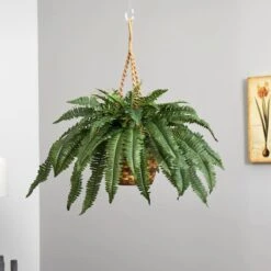 22" Boston Fern Hanging Basket -Michaels D251638S 14