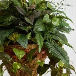 3ft. Mixed Green Vines In Cone Hanging Basket 17 3ft. Mixed Green Vines In Cone Hanging Basket -Michaels D251643S 17