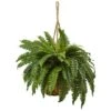 29" Boston Fern In Hanging Basket -Michaels D251653S 1