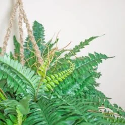 29" Boston Fern In Hanging Basket -Michaels D251653S 2