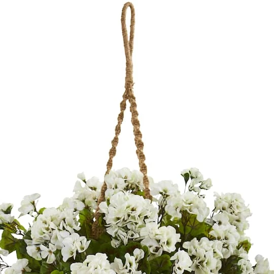 19" Geranium In Hanging Basket 5 19" Geranium In Hanging Basket - Image 3