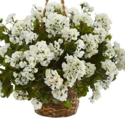 19" Geranium In Hanging Basket 9 19" Geranium In Hanging Basket -Michaels D251658S 13