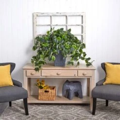 2.5ft. Hanging Pothos With Slate Planter -Michaels D251663S 17