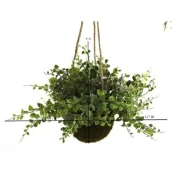 9'' Eucalyptus, Maiden Hair & Berry Hanging Basket, 3ct. -Michaels D251666S 2