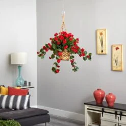 2.5ft. Geranium Hanging Basket -Michaels D251675S 15