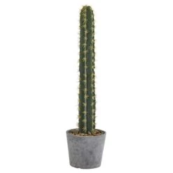 3.5ft. Cactus Artificial Plant In Stone Planter