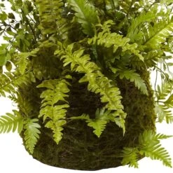 13" Fern And Twig Moss Basket -Michaels D251701S 12