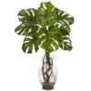 2ft. Monstera Plant In Glass Vase -Michaels D251788S 11