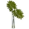 2.5ft. Philodendron Leaves In Cylinder Glass Vase -Michaels D251797S 11