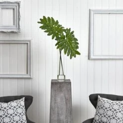 2.5ft. Philodendron Leaves In Cylinder Glass Vase 9 2.5ft. Philodendron Leaves In Cylinder Glass Vase -Michaels D251797S 12