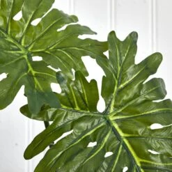 2.5ft. Philodendron Leaves In Cylinder Glass Vase 11 2.5ft. Philodendron Leaves In Cylinder Glass Vase -Michaels D251797S 14