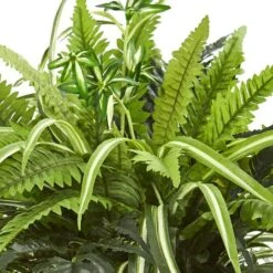 23" Mixed Leaf & Fern Plant In Terra Cotta Planter -Michaels D251803S 12