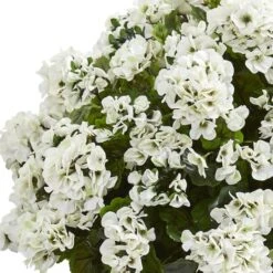 2.5ft. White Geranium In Slate Planter -Michaels D251832S 12