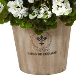 22" Geranium In Farmhouse Planter -Michaels D251845S 13