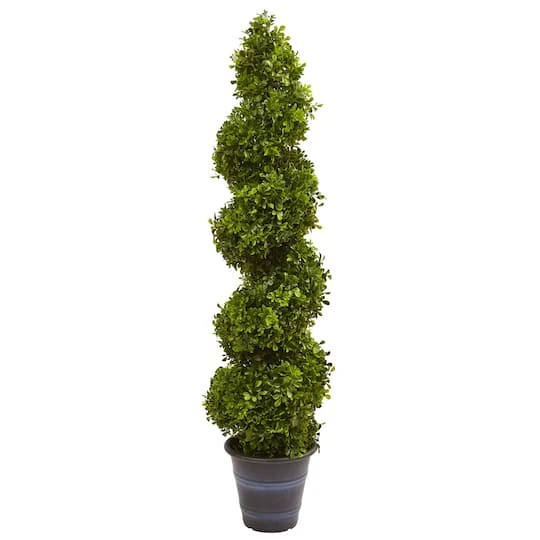 4ft. Boxwood Spiral Topiary In Planter 4 4ft. Boxwood Spiral Topiary In Planter - Image 2