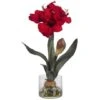 20'' Amaryllis In Round Vase 1 20'' Amaryllis In Round Vase -Michaels D252182S 1
