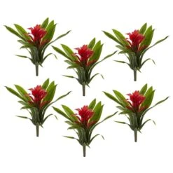Red Bromeliad Flower Stem, 6ct. -Michaels D252208S 3